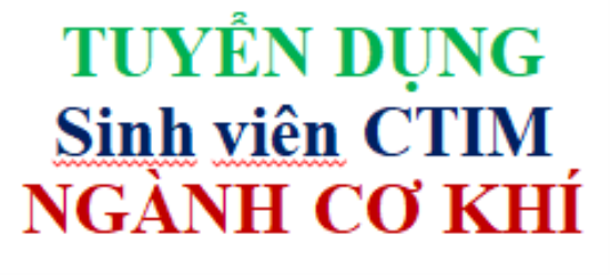 DELTA BRAND VIETNAM TUYỂN DỤNG SINH VIÊN CƠ KHÍ CTIM